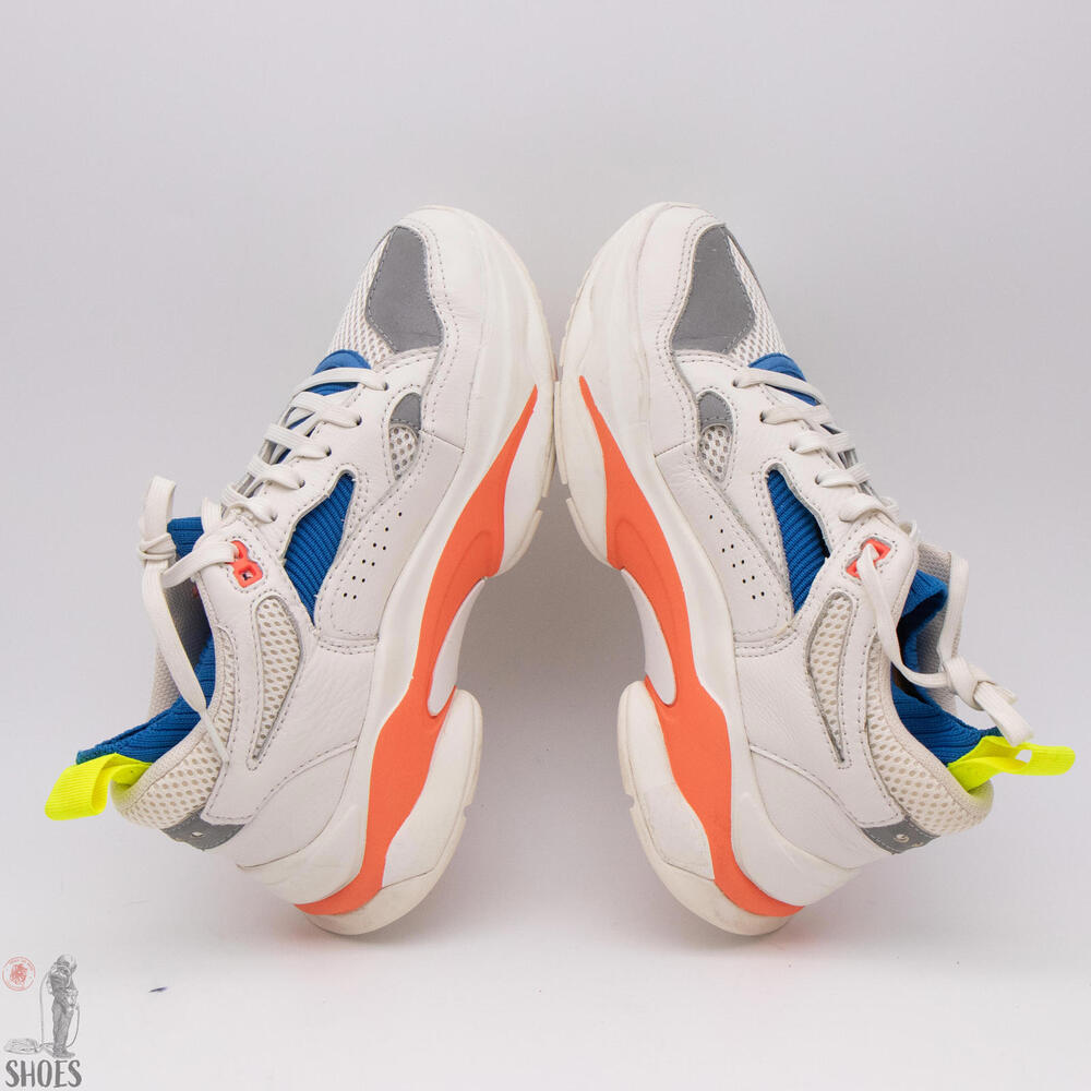 Brand Black Saga Women's 8-8.5 / Men's 6.5 White Vibram Leather Sneakers - Picture 9 of 13